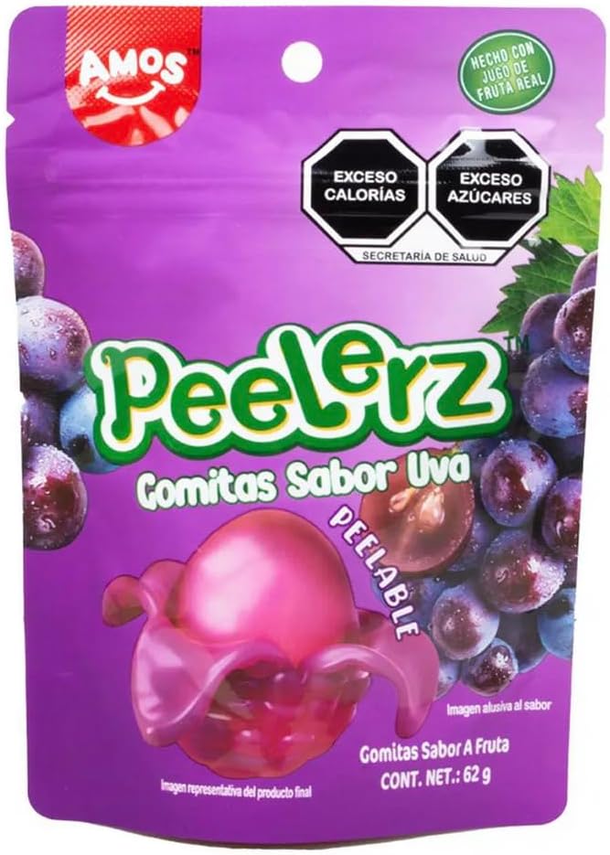 Peelerz™ Gomitas Pelables Sabor Uva, 62 G
