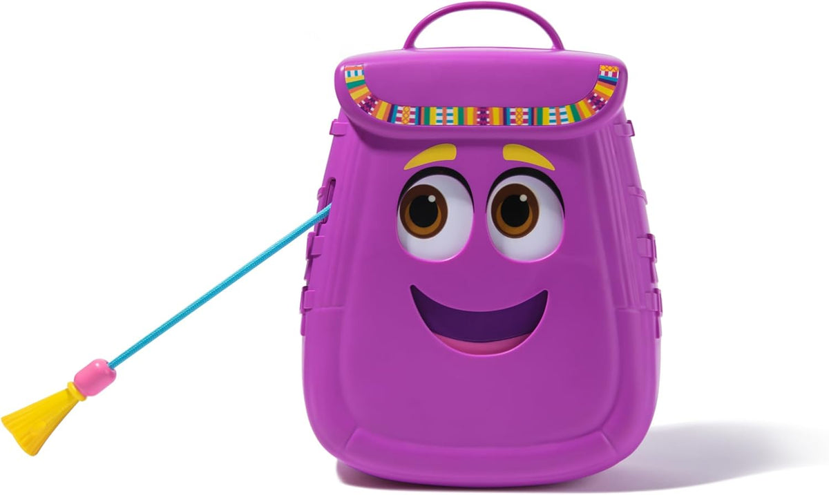Dora, Mi Mochila de Aventuras, con Accesorios de exploración‚ un Mapa desplegable y una brújula y Unos prismáticos de Juguete, Juguetes para niñas y niños a Partir de 3 años