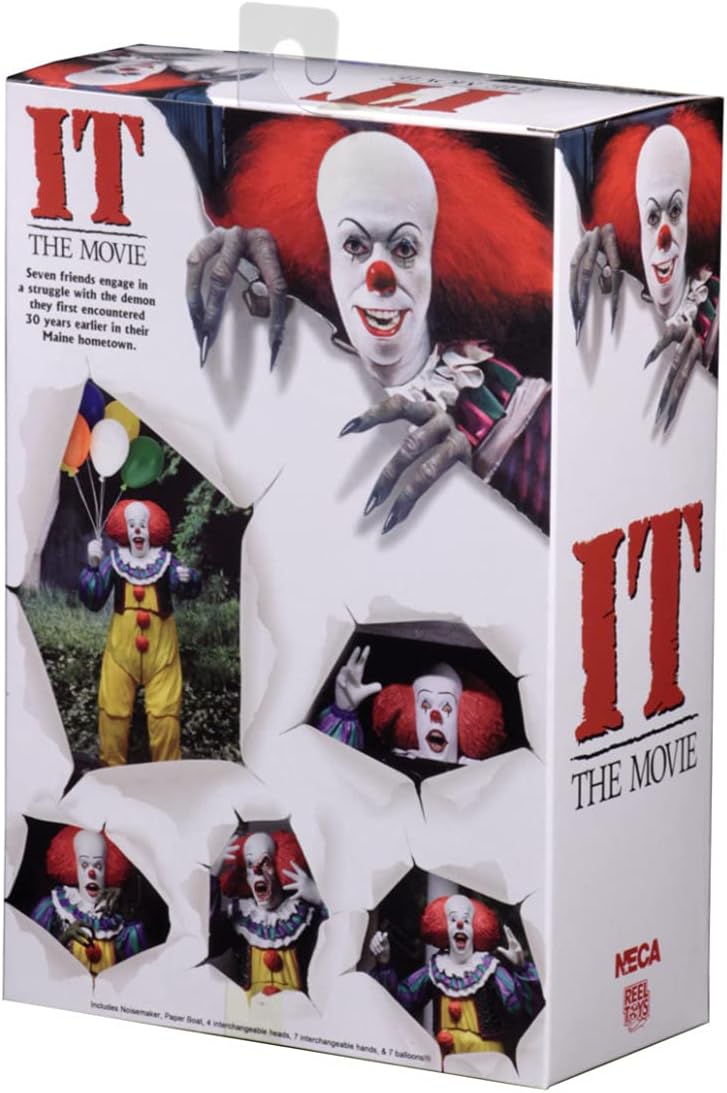 It - Figura de acción NECA a escala de 7 pulgadas, Ultimate Pennywise (1990)
