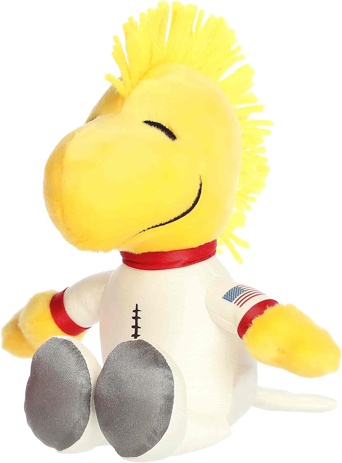 Aurora Peanuts - Peluche adorable de madera de 16,5 cm, color blanco