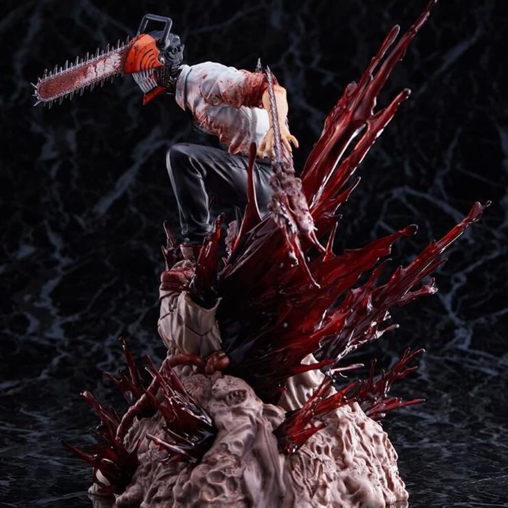 Trustbest Figura de acción de Chainsaw Man: Denji Modelo Juguetes 28 CM de Anime Estatua Adornos colección de Juguetes para Regalo de Amigo (Size : One Size)