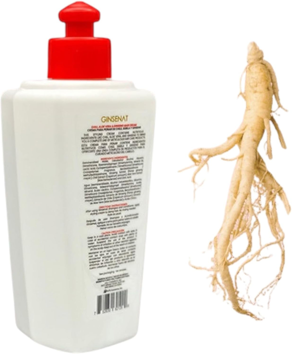 GINSENAT Crema para Peinar Chile 300ml Chile Sabila Ginseng