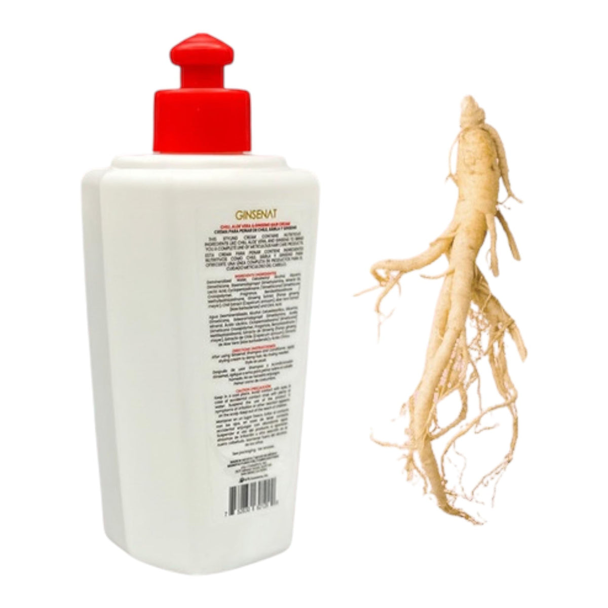 GINSENAT Crema para Peinar Chile 300ml Chile Sabila Ginseng - imagen 4