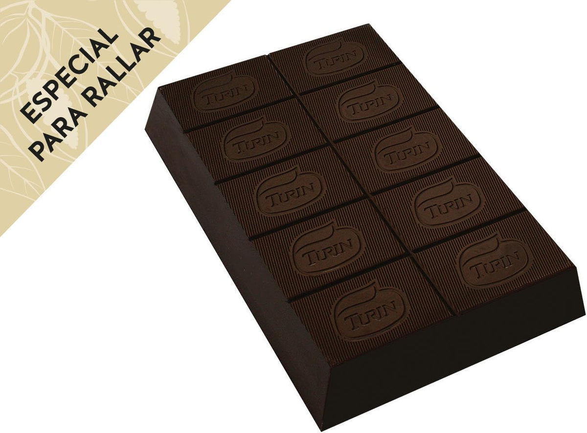 Turin Alta Reposteria Marqueta Cobertura de Chocolate Semiamargo 1kg