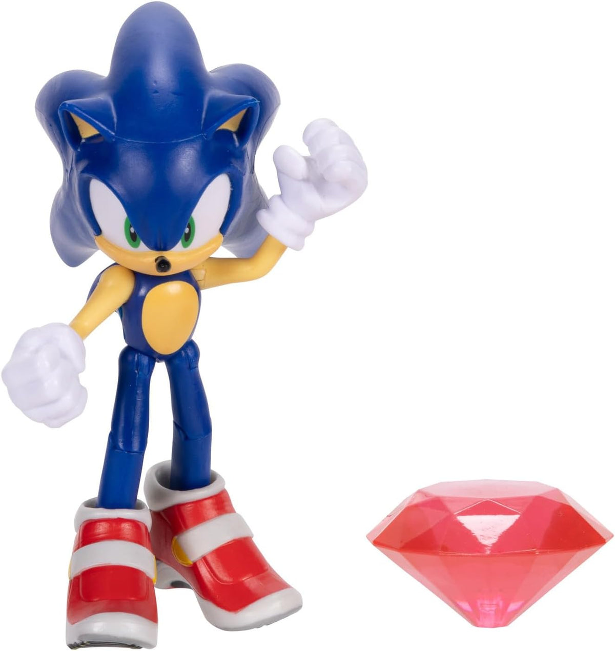 Sonic The Hedgehog - Cifras de acción articuladas de 4 Pulgadas, 2 Unidades