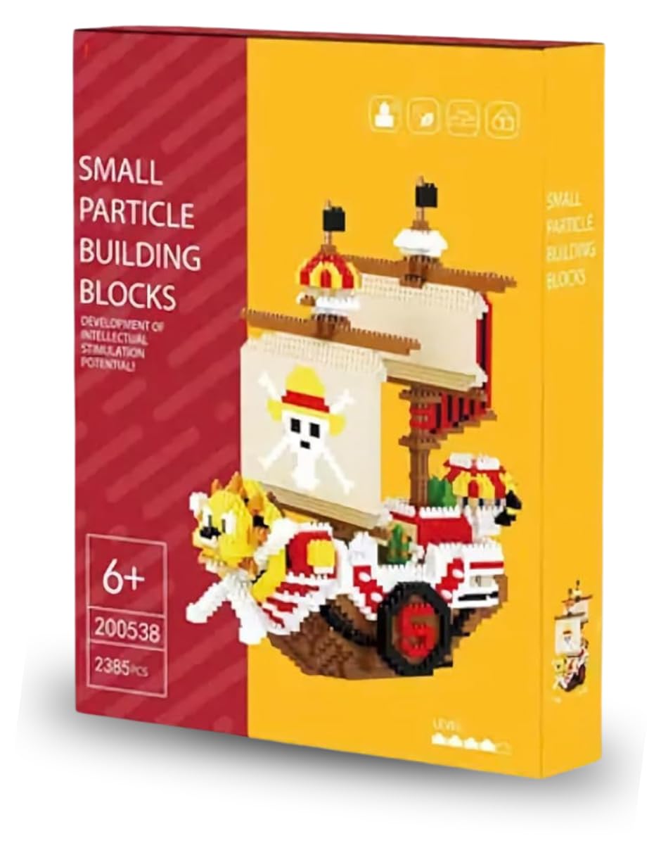 Raspattos Barco Monkey de Luffy One Piece niños y Adultos Kit construccion Bloques Alta Calidad Anime - imagen 6