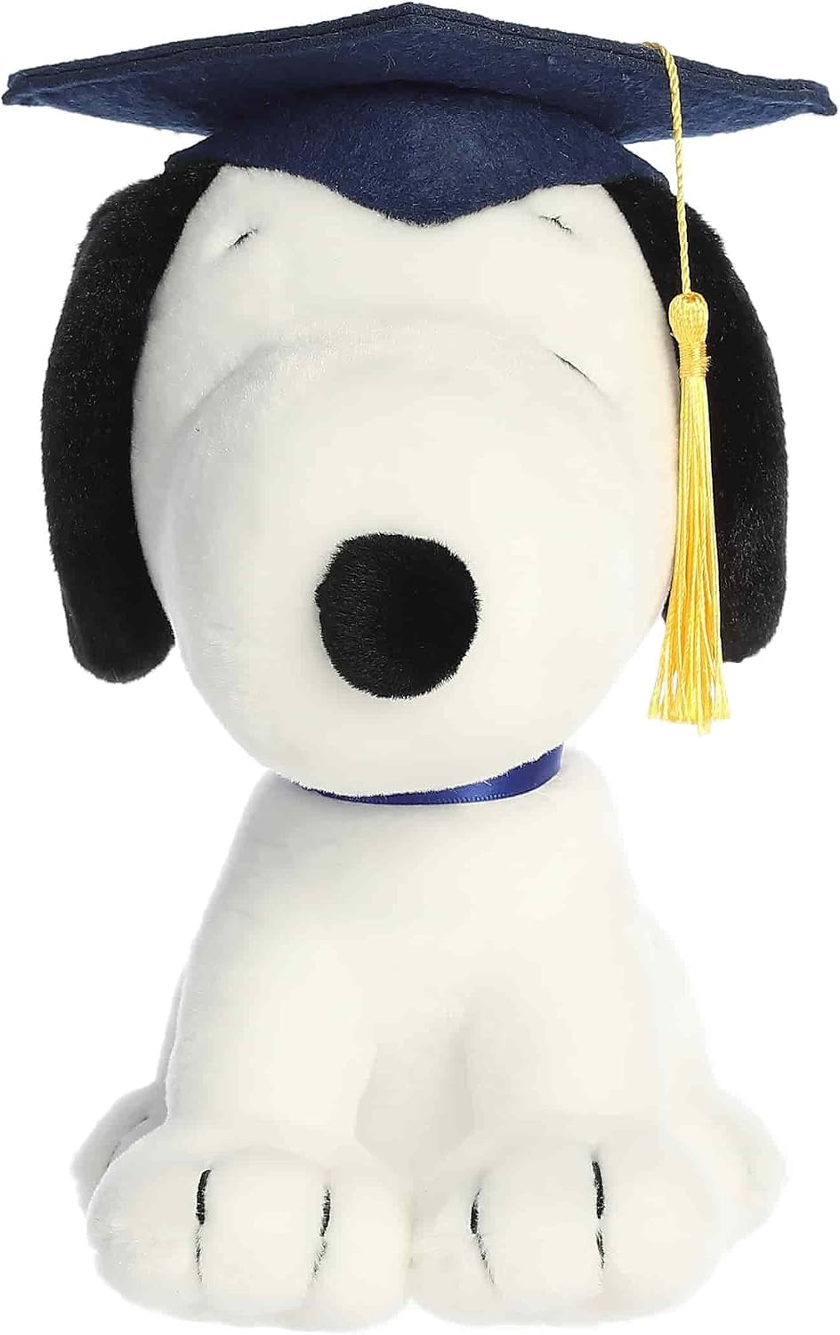 Aurora Adorable Snoopy de graduación de Peanuts - Muñeco de peluche oficialmente licenciado para todos los fanáticos de Snoopy - Un regalo de afecto para expresar felicitaciones - Blanco 9 pulgadas