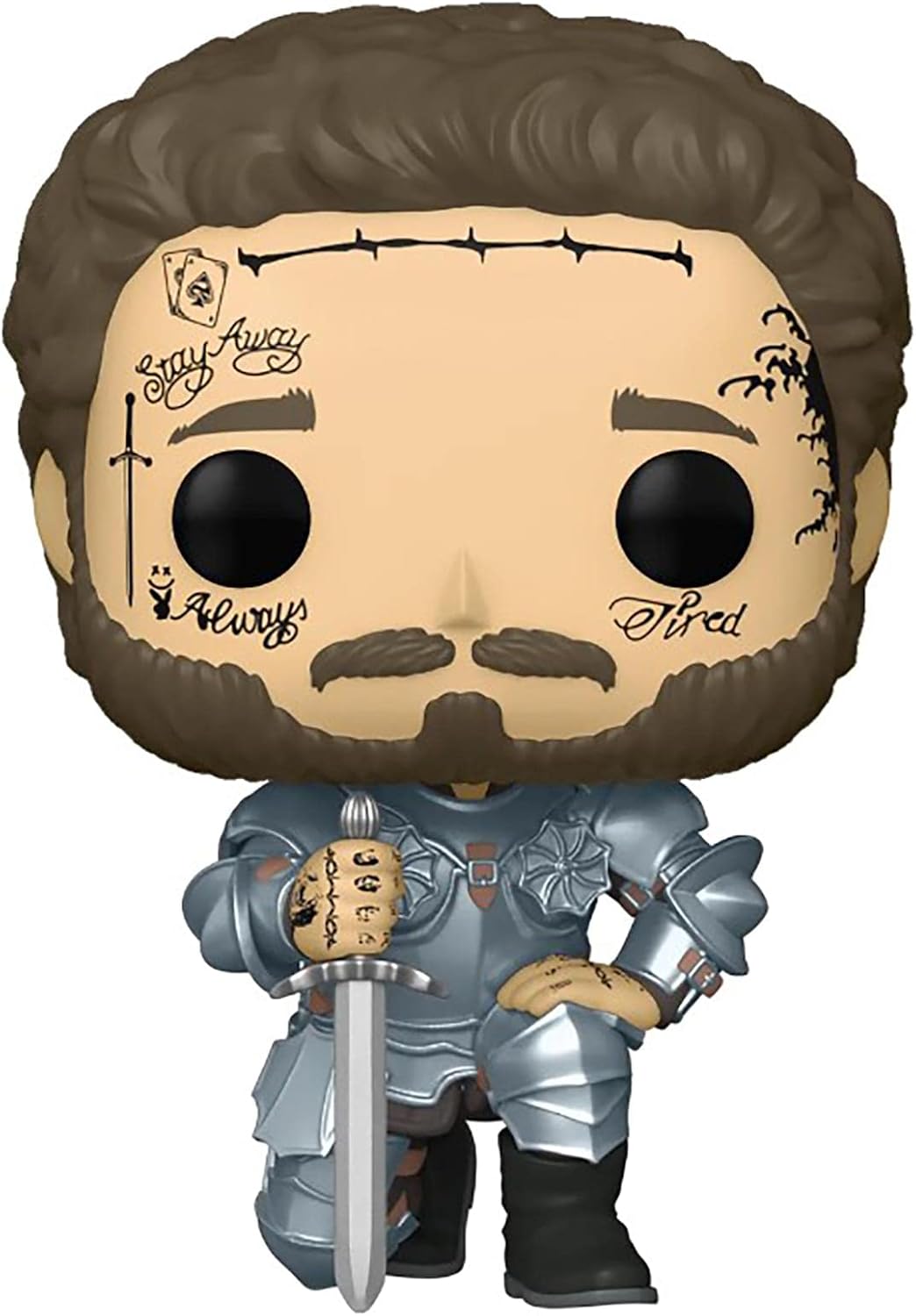 Funko Pop! Rocks: Knight Post Malone Collectible Toy - Figura de Vinilo Coleccionable - Idea de Regalo - Mercancia Oficial - Juguetes para Niños y Adultos - Music Fans - Muñeco para Coleccionistas