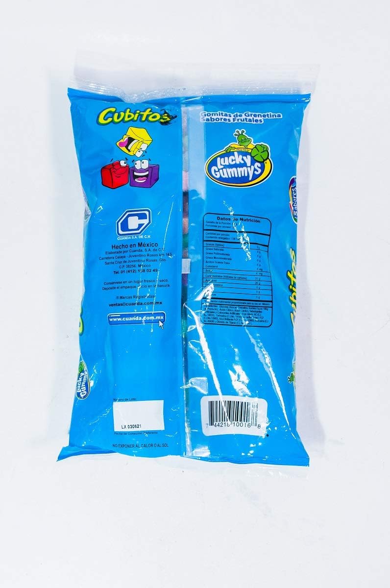 GOMA LUCKY CUBITOS (FRUTALES, 1KG)