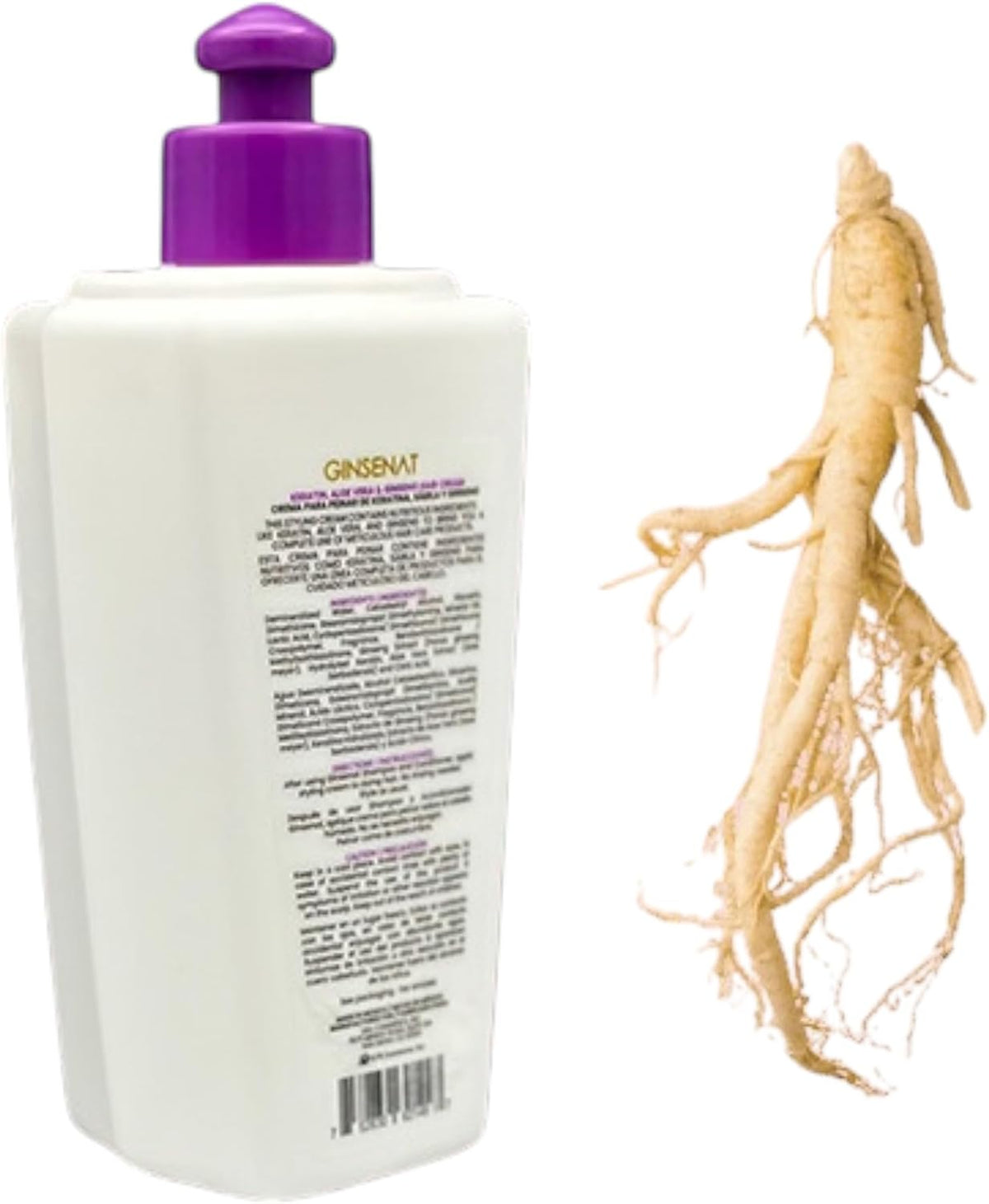 GINSENAT Crema para Peinar Keratina 300ml Keratina Sabila Ginseng
