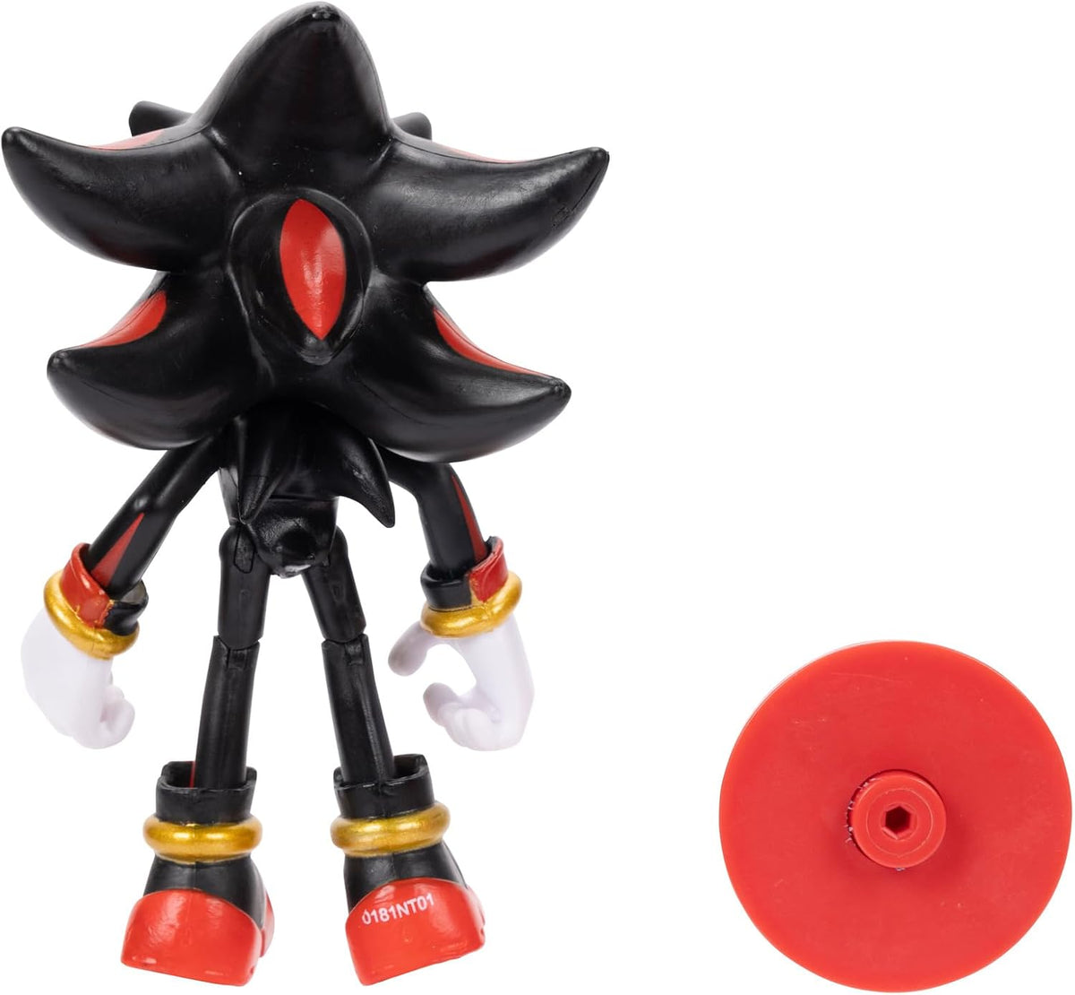 Jakks Pacific - Sega Sonic The Hedgehog Figura Articulada Modern Shadow de 4″ con Accesorio Star Spring – Colección Oficial Sonic para Fans y Niños 3+ Años