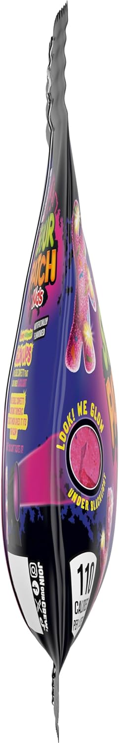 Sour Patch Kids Glow Ups Fresa Sand?a X 12 | Brilla Bajo la Luz Negra
