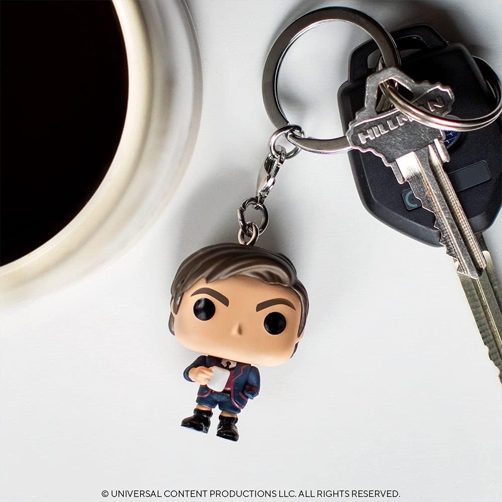 Funko Pop! Keychain: Umbrella Academy - Number Five 5 - Minifigura de Vinilo Coleccionable Llavero Original - Relleno de Calcetines - Idea de Regalo - Mercancia Oficial - TV Fans - Minifigura