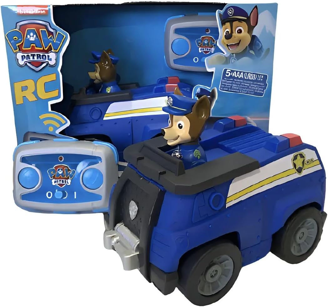 Paw Patrol Vehículo a Control Remoto de Chase, para Niños de 2 Años en Adelante