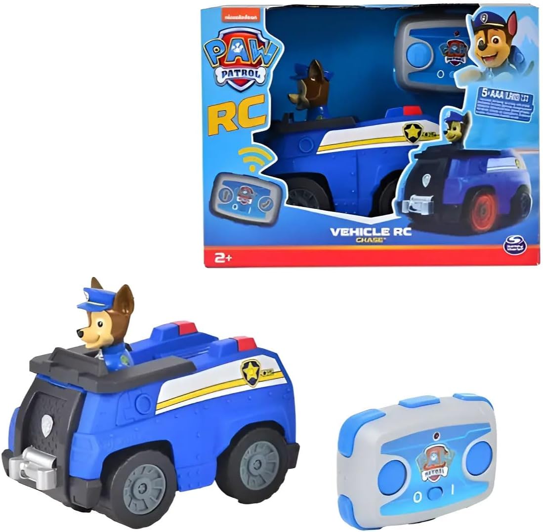 Paw Patrol Vehículo a Control Remoto de Chase, para Niños de 2 Años en Adelante