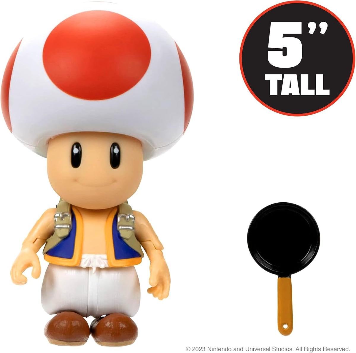 Jakks Pacific Super Mario 5" Toad Figure