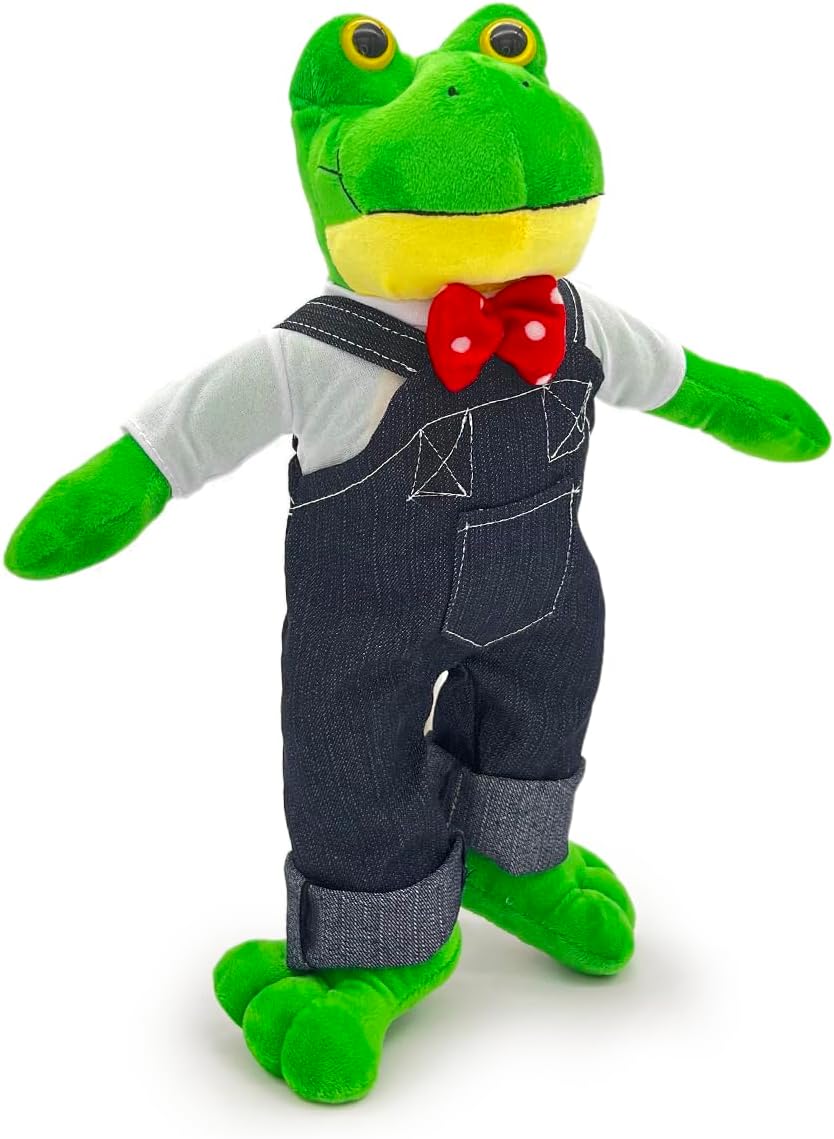Ult Premium Peluche Rana Rhenne Rene Compañero de Juego y Siesta Materiales Suaves de Lujo, Regalo de Cumpleaños para Niños y Niñas, Ranita de Rio