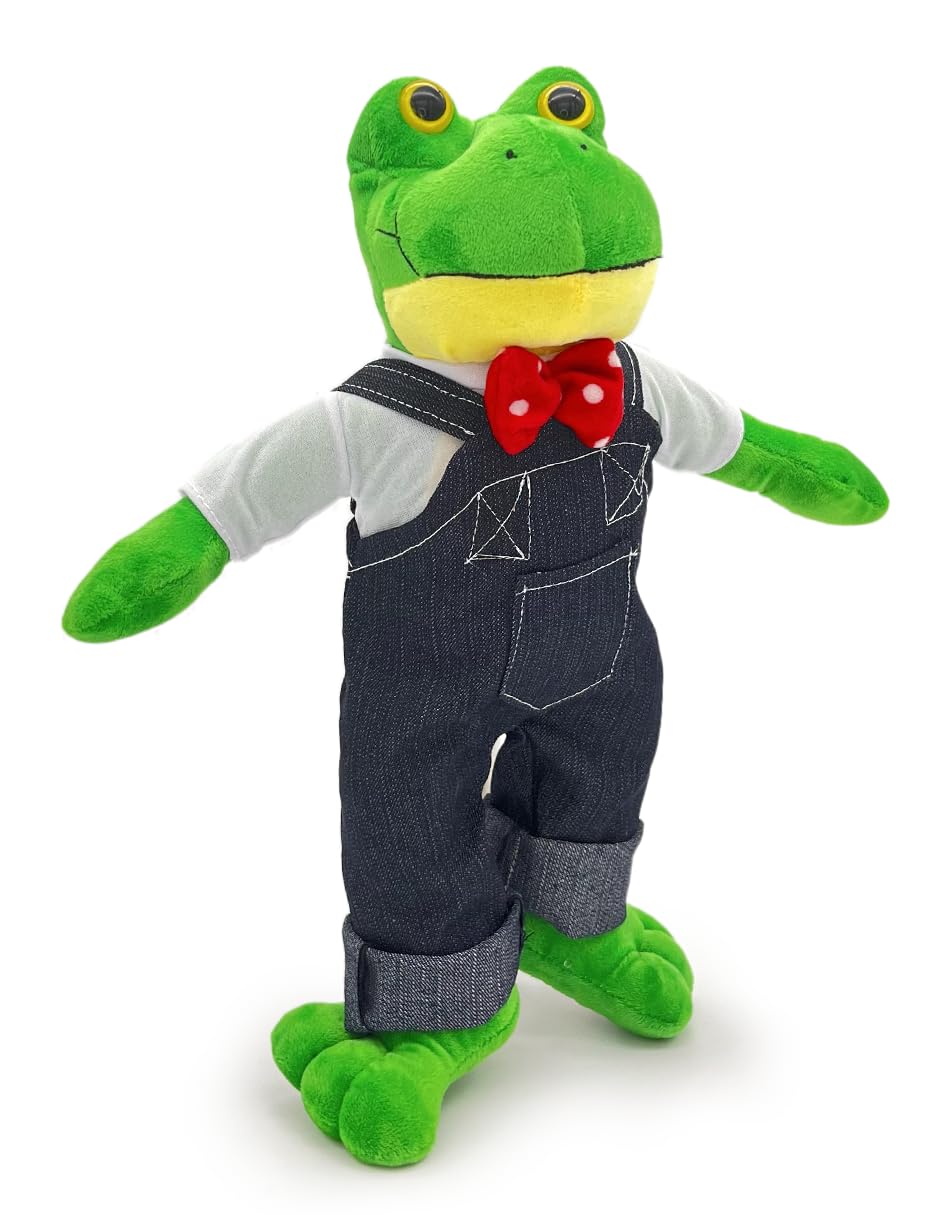 Ult Premium Peluche Rana Rhenne Rene Compañero de Juego y Siesta Materiales Suaves de Lujo, Regalo de Cumpleaños para Niños y