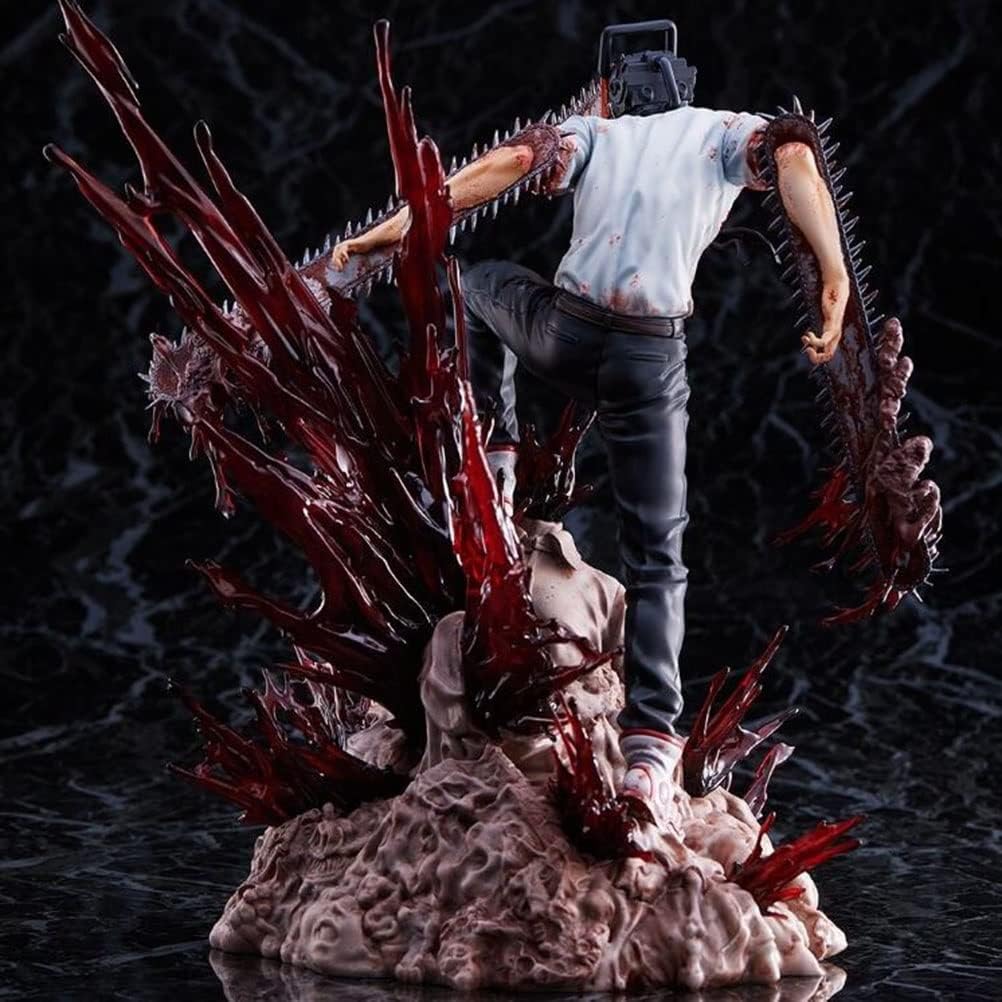 Trustbest Figura de acción de Chainsaw Man: Denji Modelo Juguetes 28 CM de Anime Estatua Adornos colección de Juguetes para Regalo de Amigo (Size : One Size)
