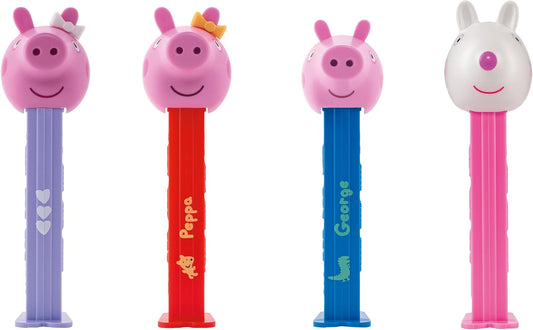 PEZ Set De Regalo Con Dispensador De Dulces De Peppa Pig | Oveja Suzy, Osito De Peppa Pig, Corazón De Peppa Pig Y Dispensadores De George | Dispensadores De Peppa Pig Con Repuestos De Dulces