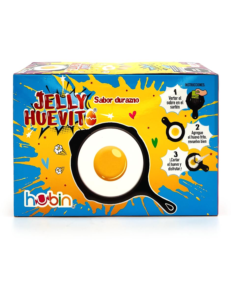 ult jelly huevito tronador dulce de goma sabor durazno huevito de sarten tronador - imagen 6