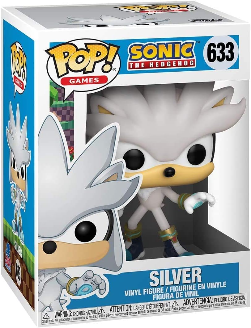 Sonic The Hedgehog 30th Anniversary - Silver The Hedgehog Funko Pop! Vinyl Figure (Bundled with Compatible Pop Box Protector Case)
