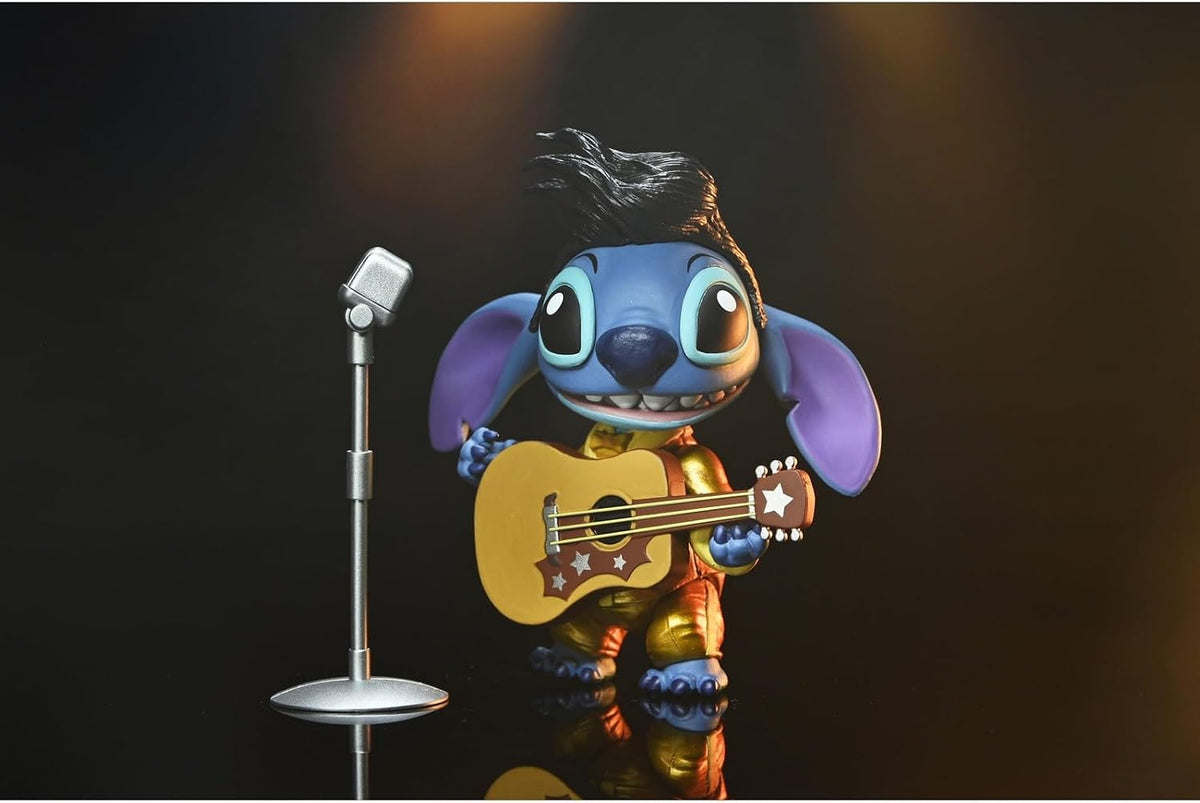 NECA - Stitch - Ultimate Gold Suit Elvis Figura de acción de Escala de 7 Pulgadas