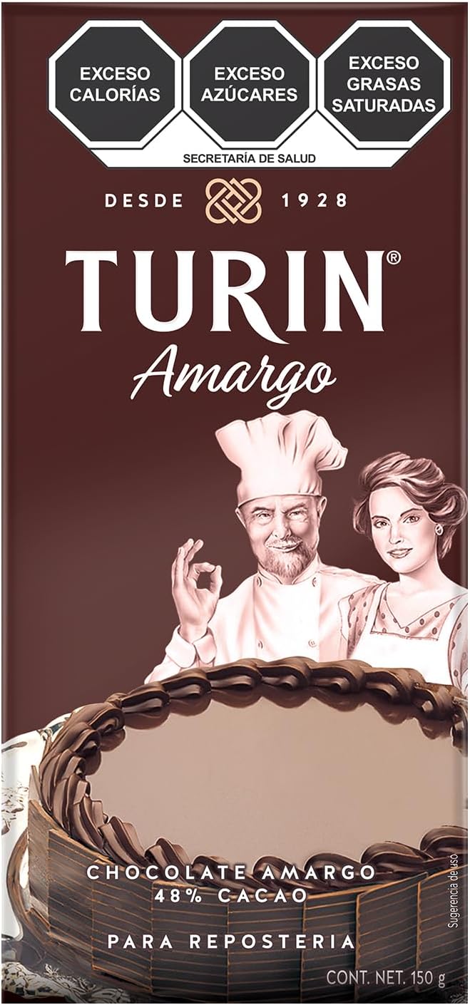 RINIUL Turin Chocolate amargo reposteria 150g