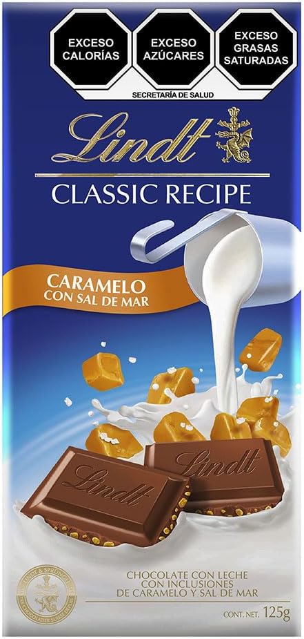 Lindt Chocolate con Caramelo y Sal Classic Recipe, 125g