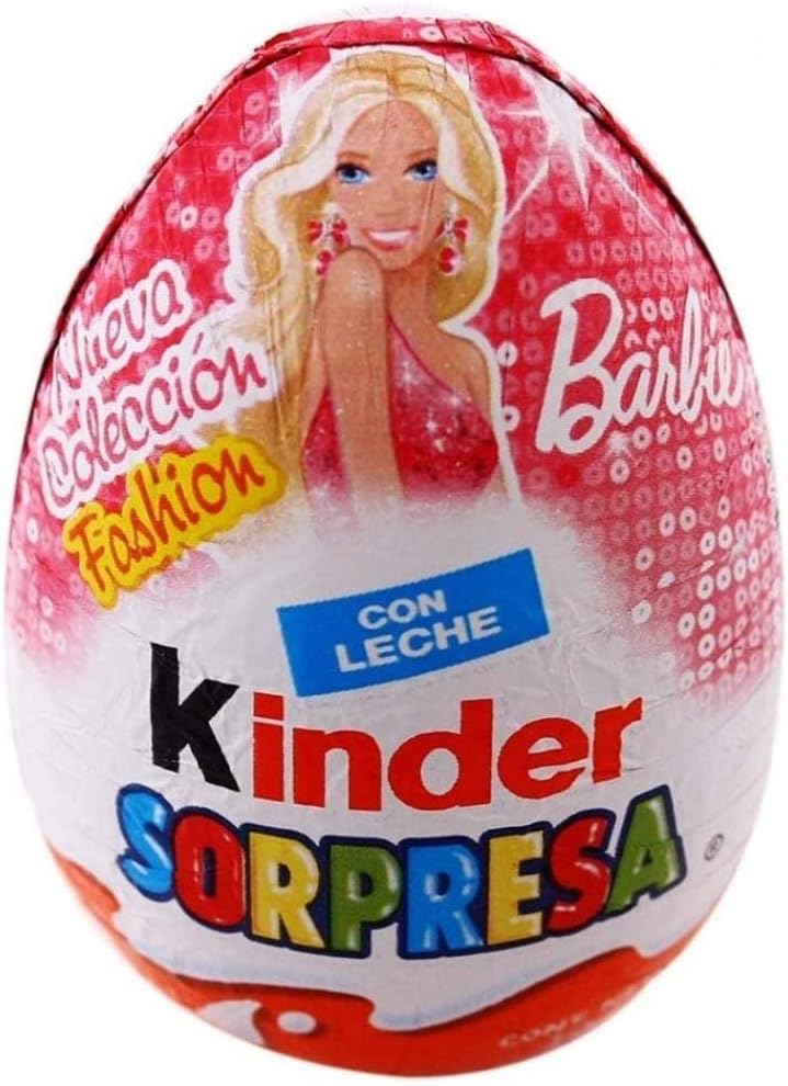KINDER SORPRESA 12 PIEZAS BARBIE NIÑA
