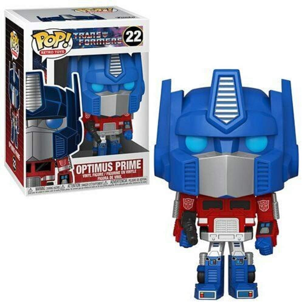 Optimus Prime Pop #22 Retro Toys Transformers Figura de vinilo (incluida con protector EcoTek para proteger la caja de exhibición)