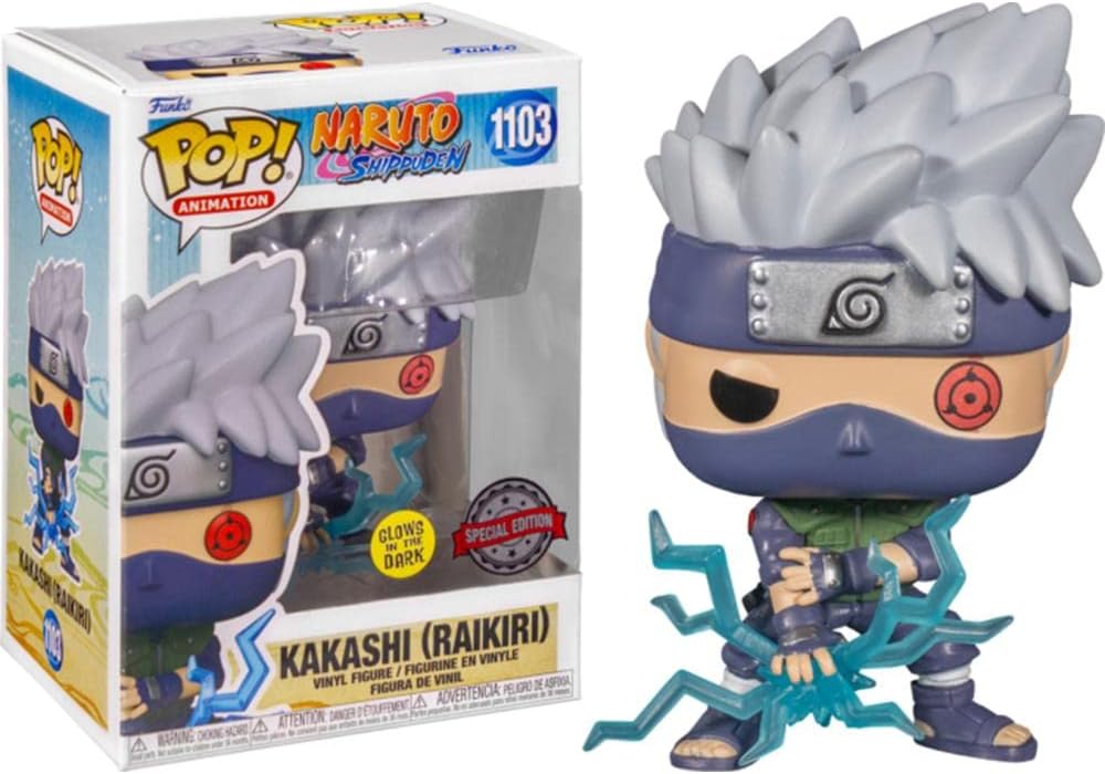 Funko - Animación pop: Naruto Shippuden - Kakashi (Raikiri) brilla en la oscuridad 1103 (edición especial)