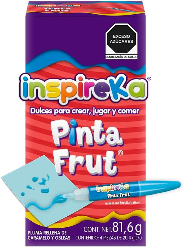 Sonric's Inspireka Pinta Frut Caramelo y Obleas 81.6 g, Pack de 4