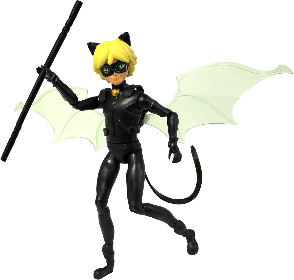 BANDAI Miraculous Cat Noir Small Doll Tales of Ladybug & Cat Noir Muñeco Articulado de 5" (12 cm.) con Accesorios Original
