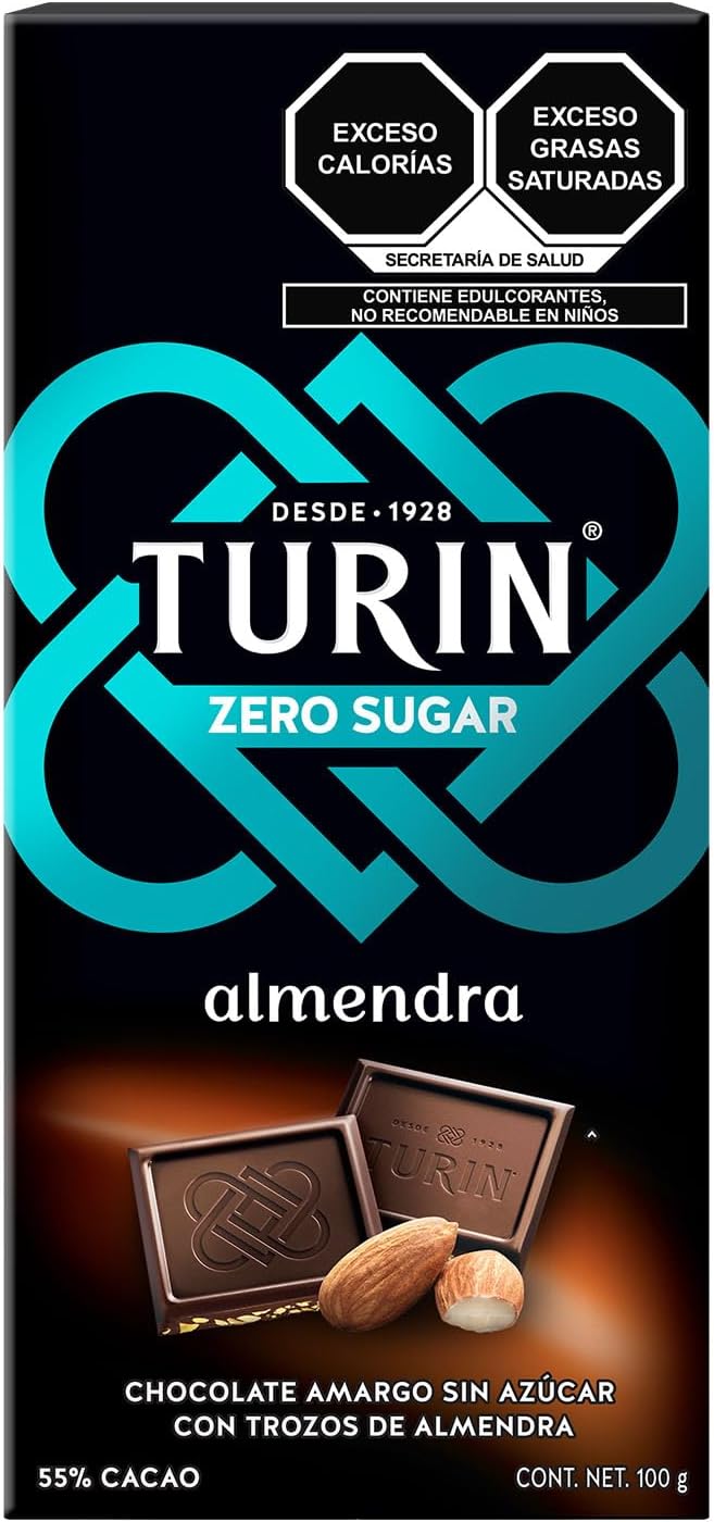 Turin Zero Sugar, ALMENDRA, 100 gramos