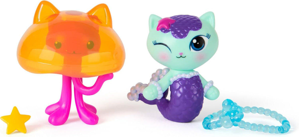 Gabby's Dollhouse: La película – Merkätzchen & Kitty Jellyfish, Figuras de Juego con 2 Accesorios, para niños a Partir de 3 años