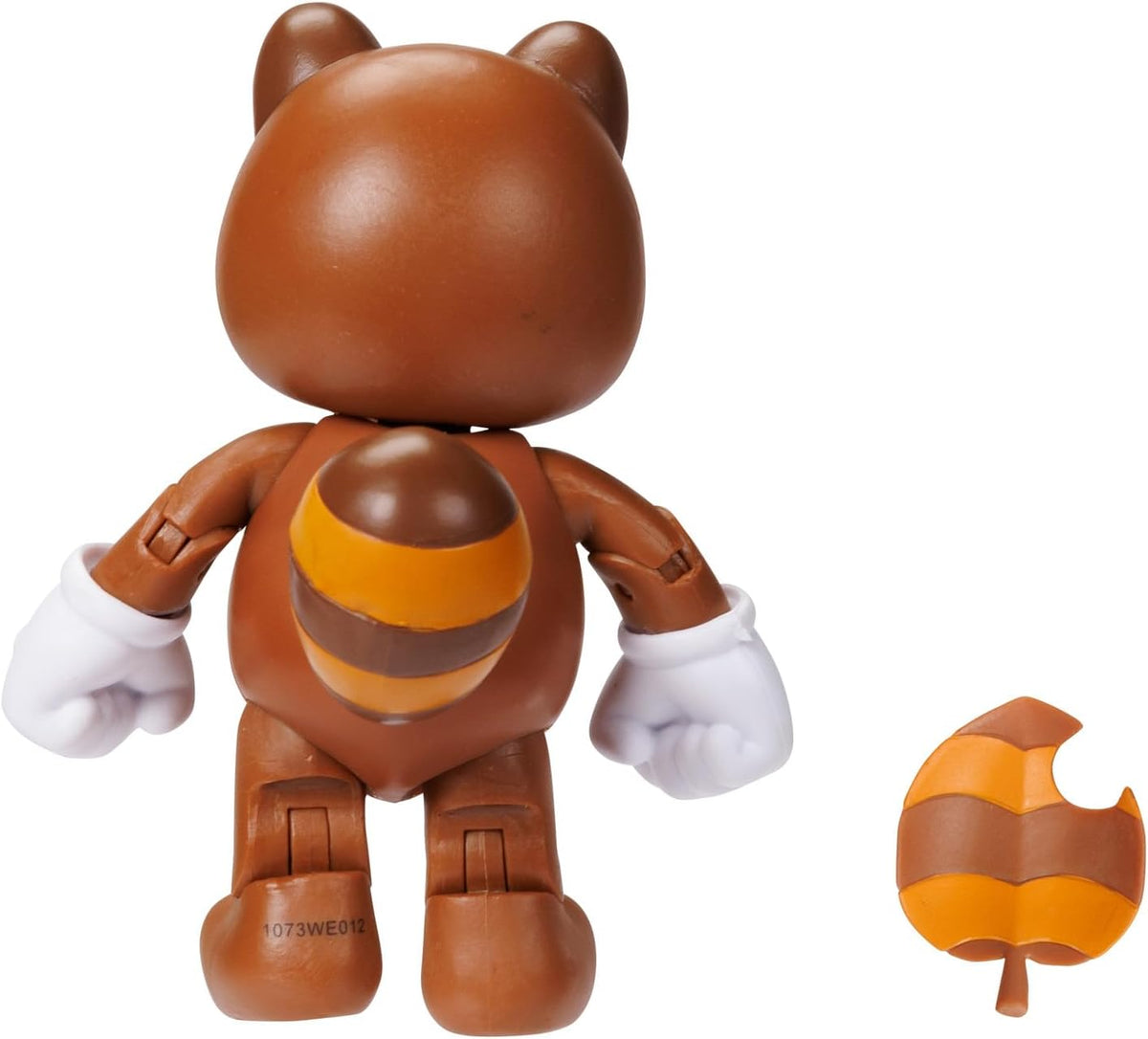 JAKSS Pacific - Nintendo Super Mario Figura Tanooki Mario de 4″ con Hoja Super Leaf – Figura Articulada Oficial de la Colección Super Mario para Fans y Niños 3+ Años