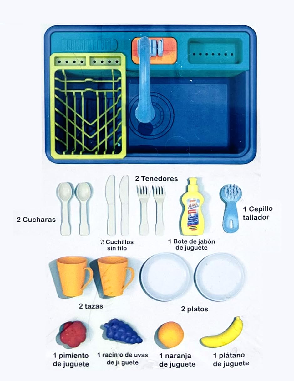 Ult Mi Primer LavaVajillas, Kit de Lavaplatos, Utensilios de Cocina para Hacer Limpieza, Juego Interactivo - imagen 2