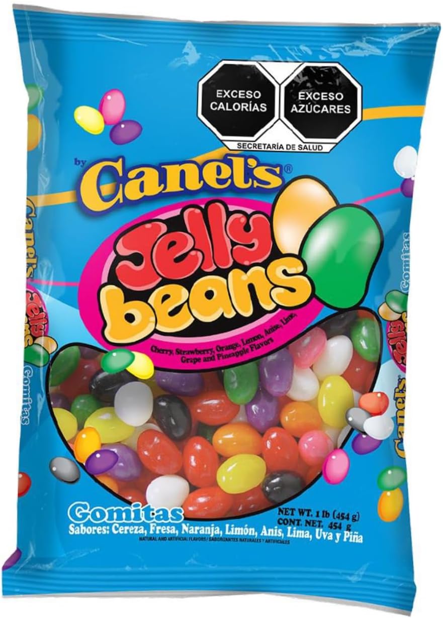 Canel´s Jelly Beans 1lb Sabores: Ceresa, Fresa, Limón, Anís, Lima, Uva y Piña.