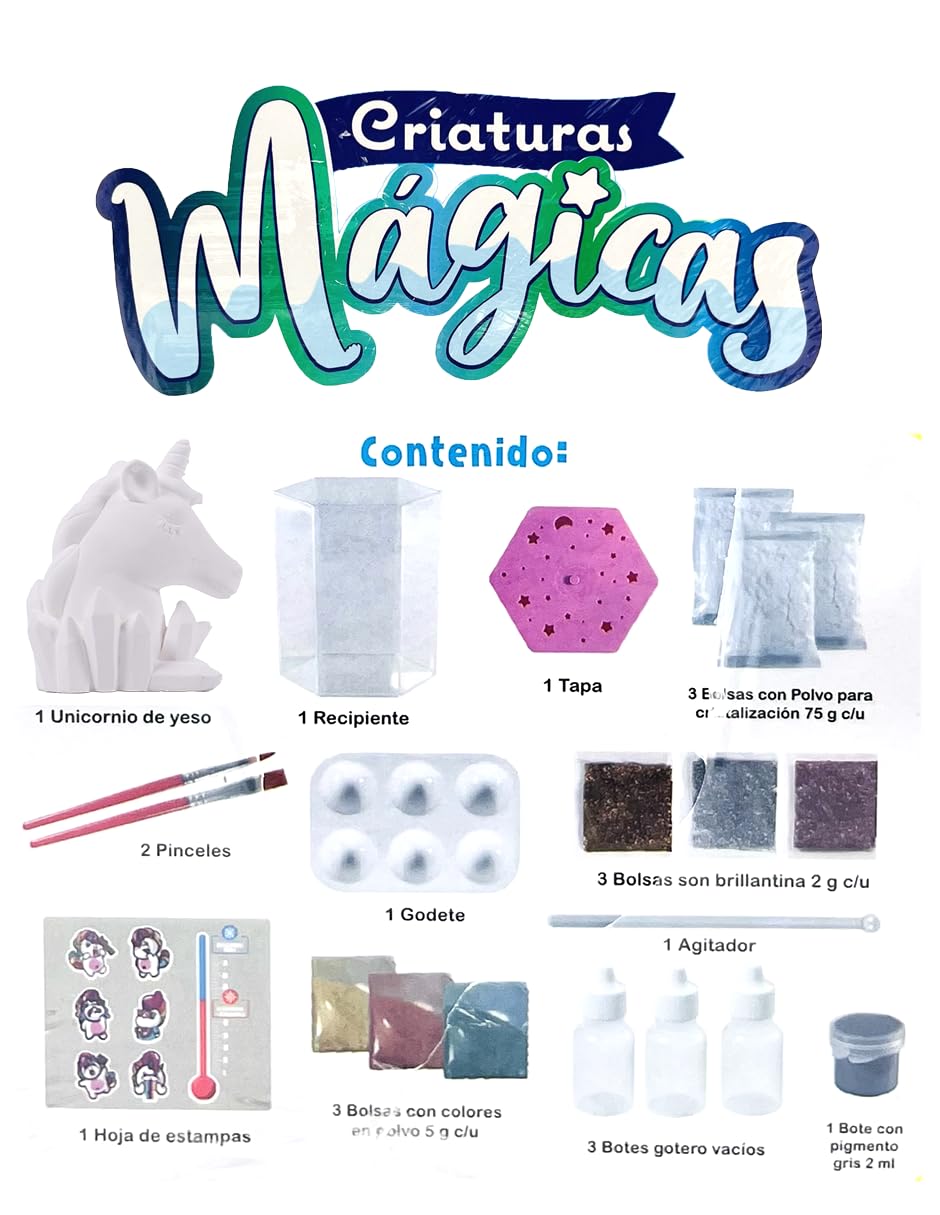 Ult Kit de Manualidades de Cristalizacion de Unicornio Criatura Magica, Kit de Decoracion de Unicornio Premium - imagen 2