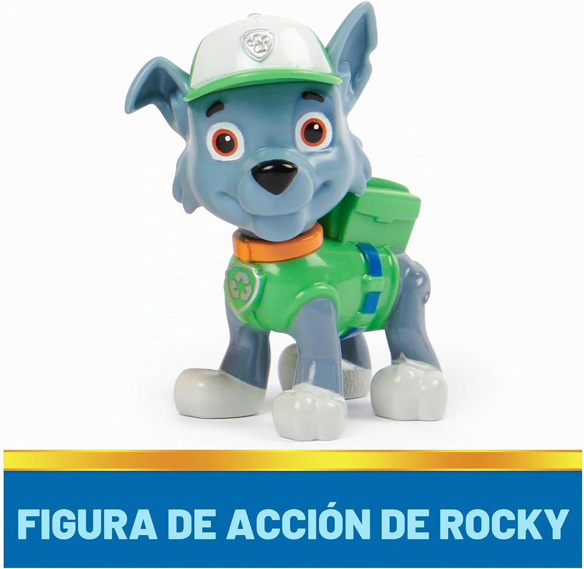 Patrulla Canina, camión de Reciclaje Rocky, camión de Juguete con Figura de acción Coleccionable, Juguetes para niños de Mente sostenible para niños y niñas a Partir de 3 años