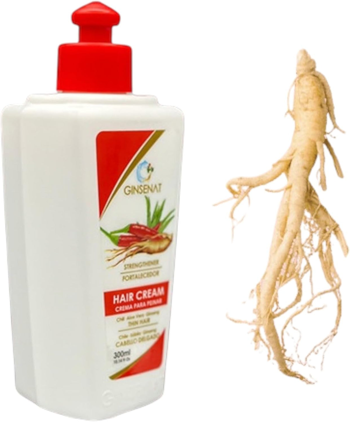GINSENAT Crema para Peinar Chile 300ml Chile Sabila Ginseng
