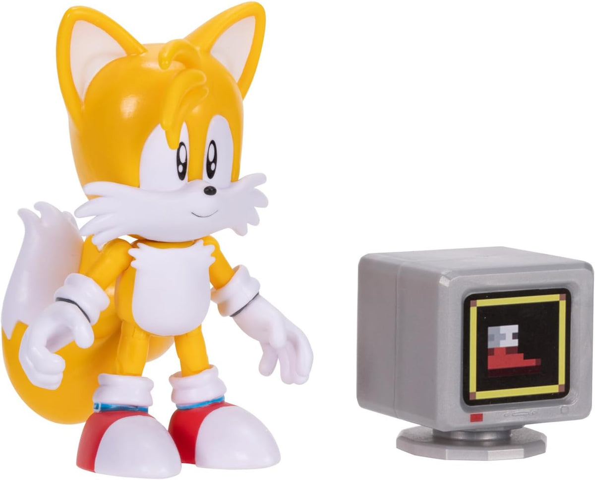 Sonic The Hedgehog - Cifras de acción articuladas de 4 Pulgadas, 2 Unidades