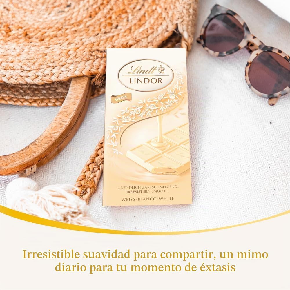 Lindt Lindor Irresistibly Smooth White Chocolate Bar 100g