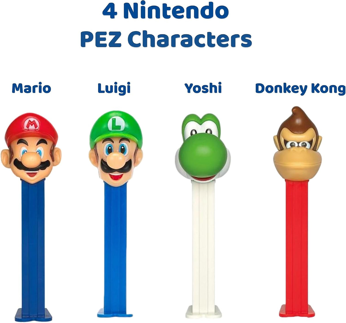 PEZ Dispensador De Dulces De Nintendo | Dispensadores De Mario, Luigi, Yoshi Y Donkey Kong | Dispensadores De Dulces De Nintendo Con Recargas Adicionales | Regalos Y Bolsas Sorpresa Para Fiestas De Ni