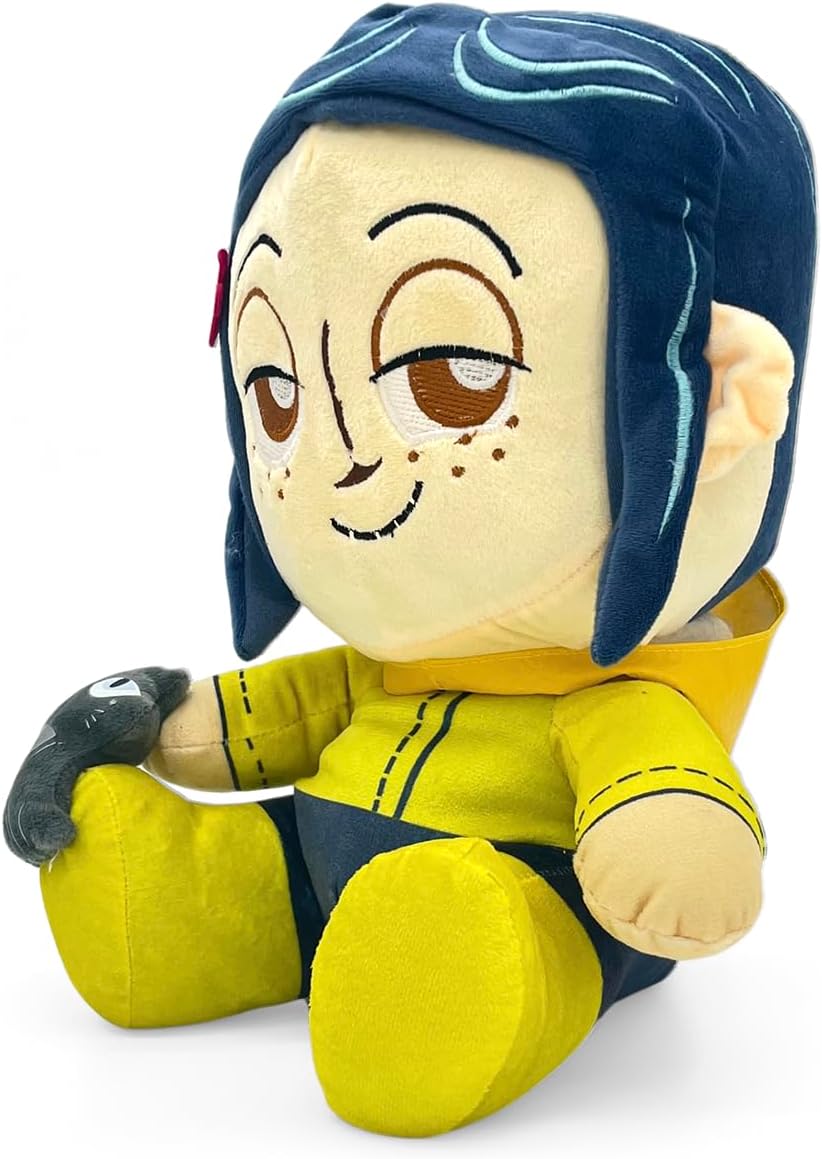 Ult Peluche Premium Coraline con el Gato 42cm Super Size 15th Anniversary Pelicula 2009 Coraline y la Puerta Secreta