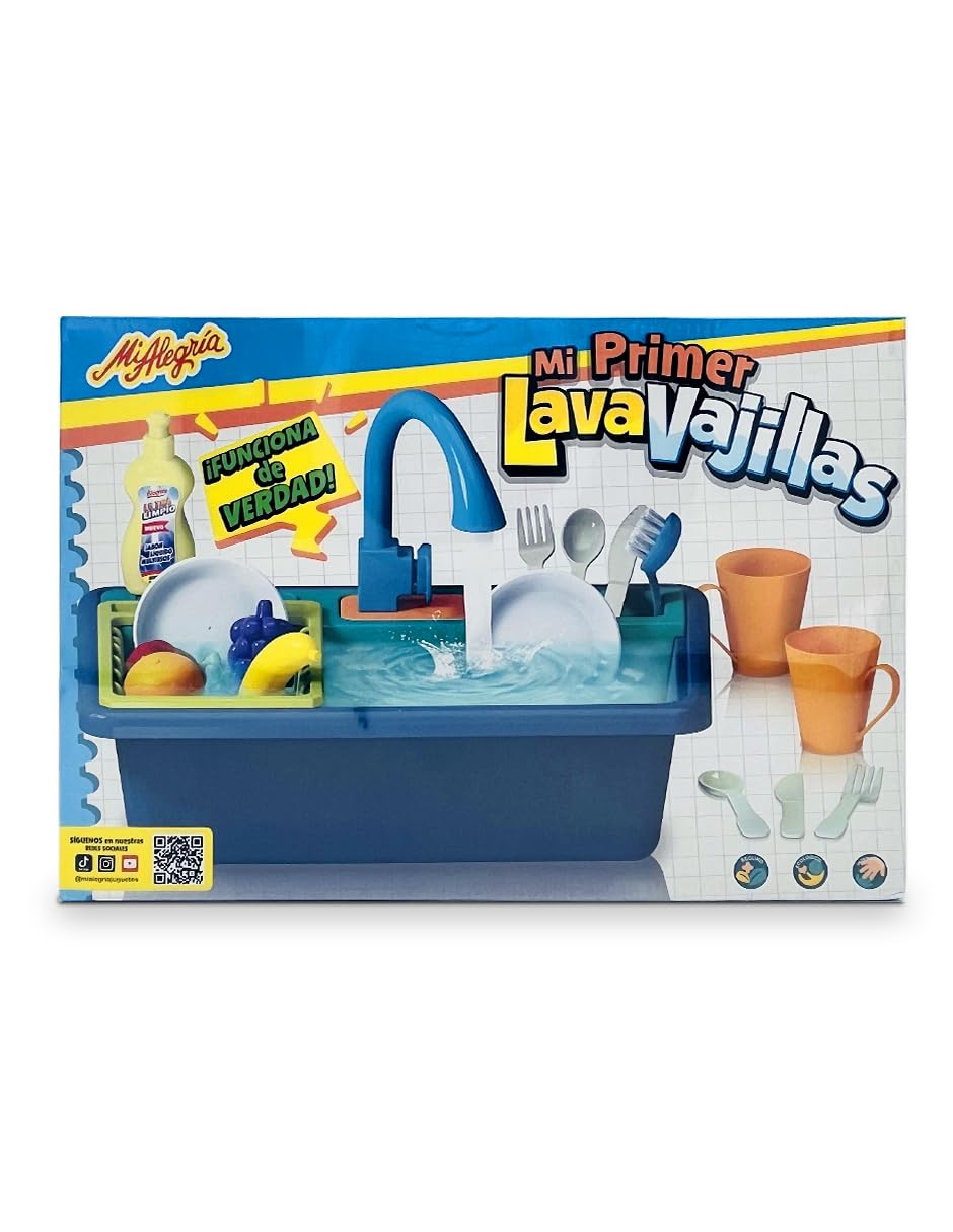 Ult Mi Primer LavaVajillas, Kit de Lavaplatos, Utensilios de Cocina para Hacer Limpieza, Juego Interactivo - imagen 5