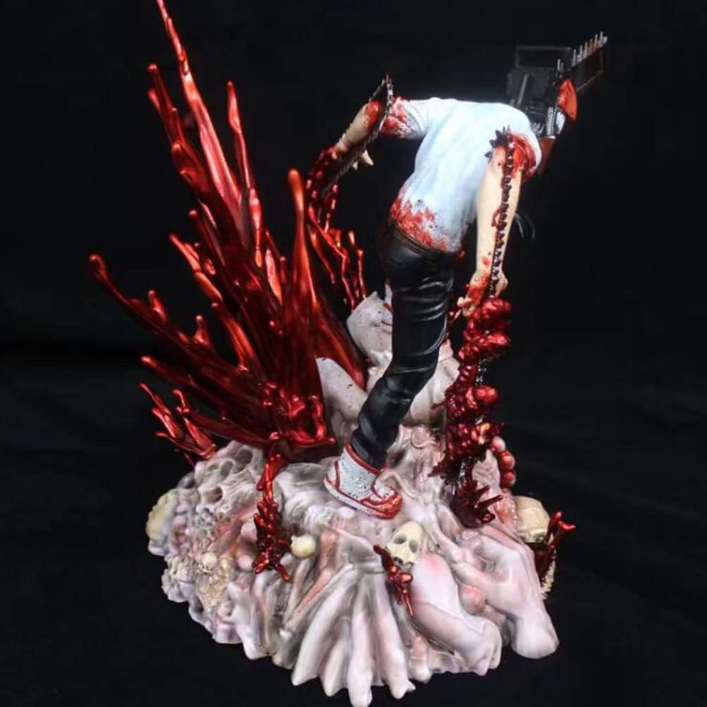 Trustbest Figura de acción de Chainsaw Man: Denji Modelo Juguetes 28 CM de Anime Estatua Adornos colección de Juguetes para Regalo de Amigo (Size : One Size)