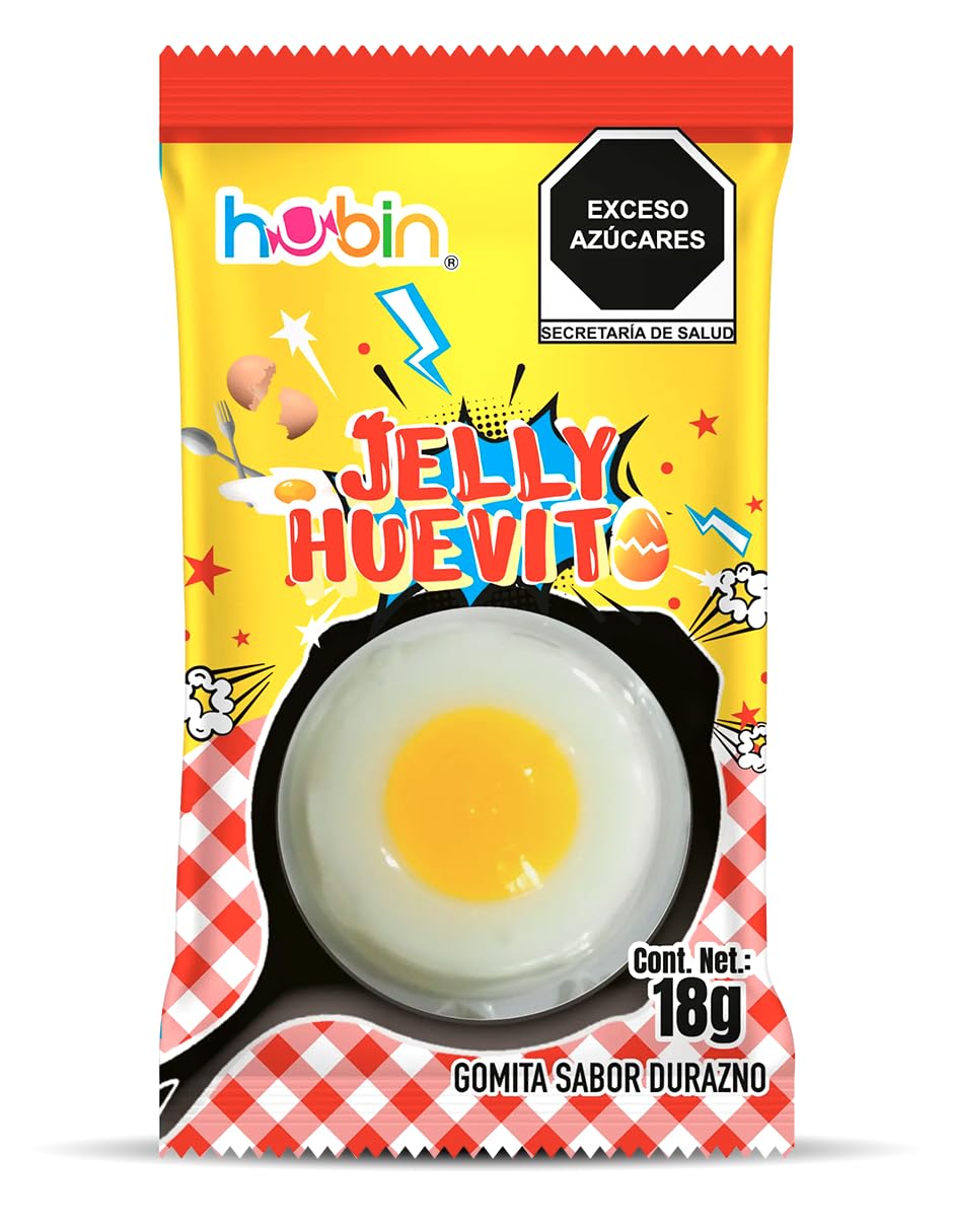 ult jelly huevito tronador dulce de goma sabor durazno huevito de sarten tronador - imagen 7