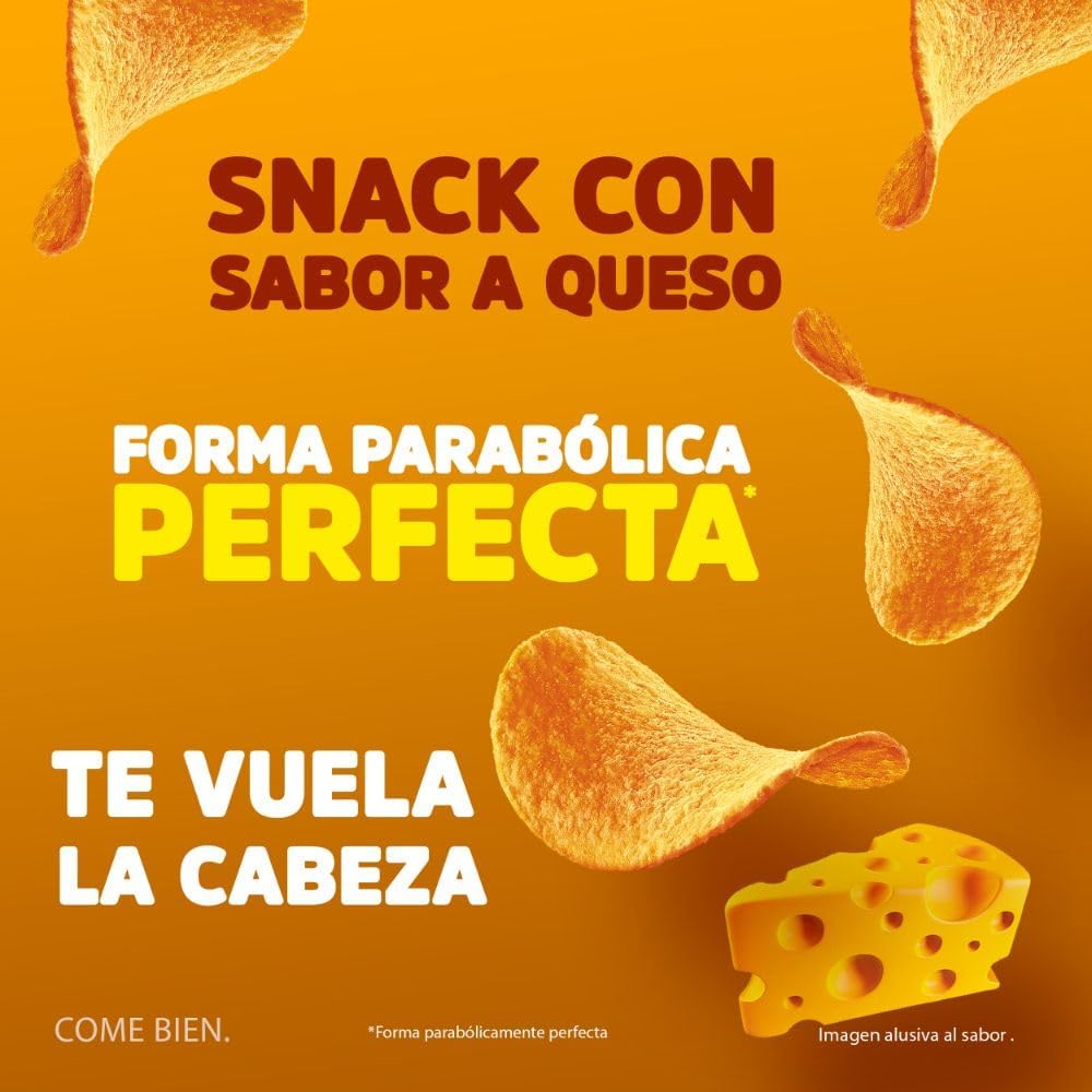 Pringles | Caja de Papas Sabor Queso | Papas Crujientes para Botanear | Pack 14 Piezas | 124 gr c/u